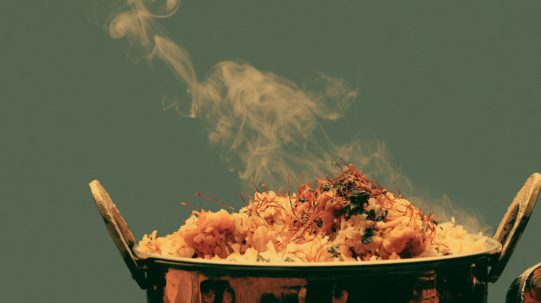 Biryani Saffron Layering