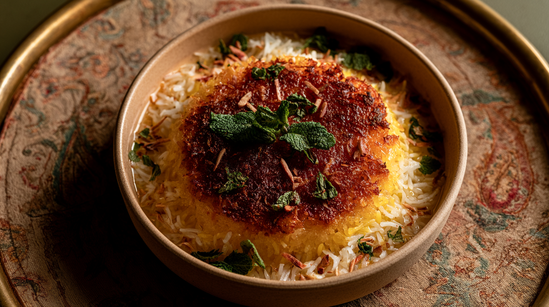 Persian Tahdig with Saffron